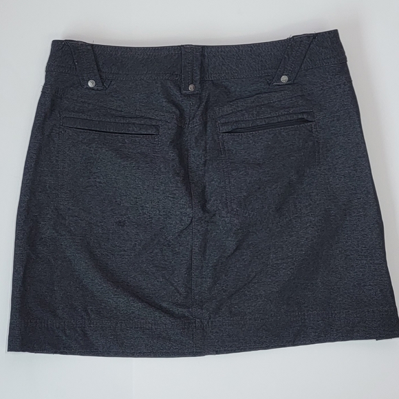 Athleta Take a Hike Side Snap Charcoal Grey Skirt/ 2. - Picture 4 of 11